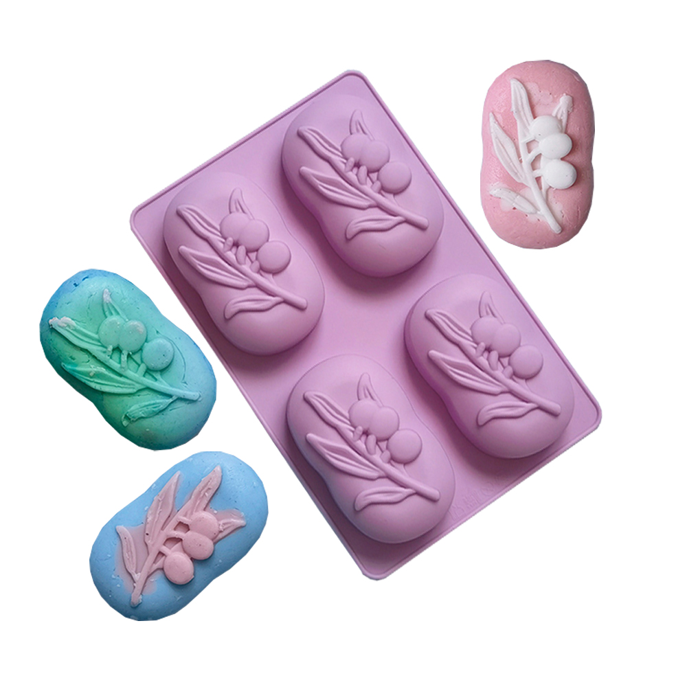 Soap Making Lye - Moule à savon ovale en Silicone,