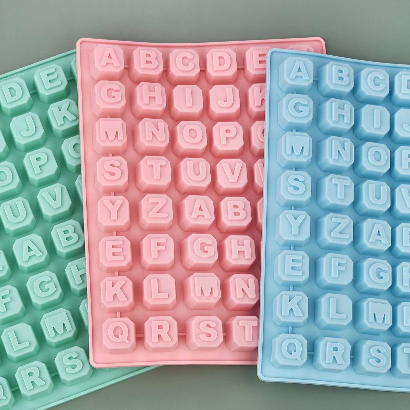 Soap Making Party - 48 lettre Enghish Alphabet lettre Silicone