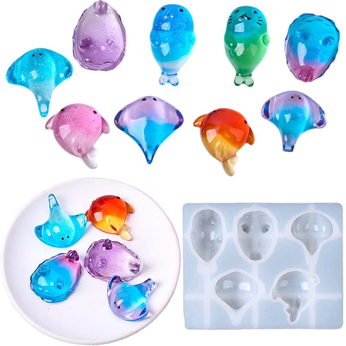 Soap Making Instructions - Moule en silicone 3D Kawaii Raie