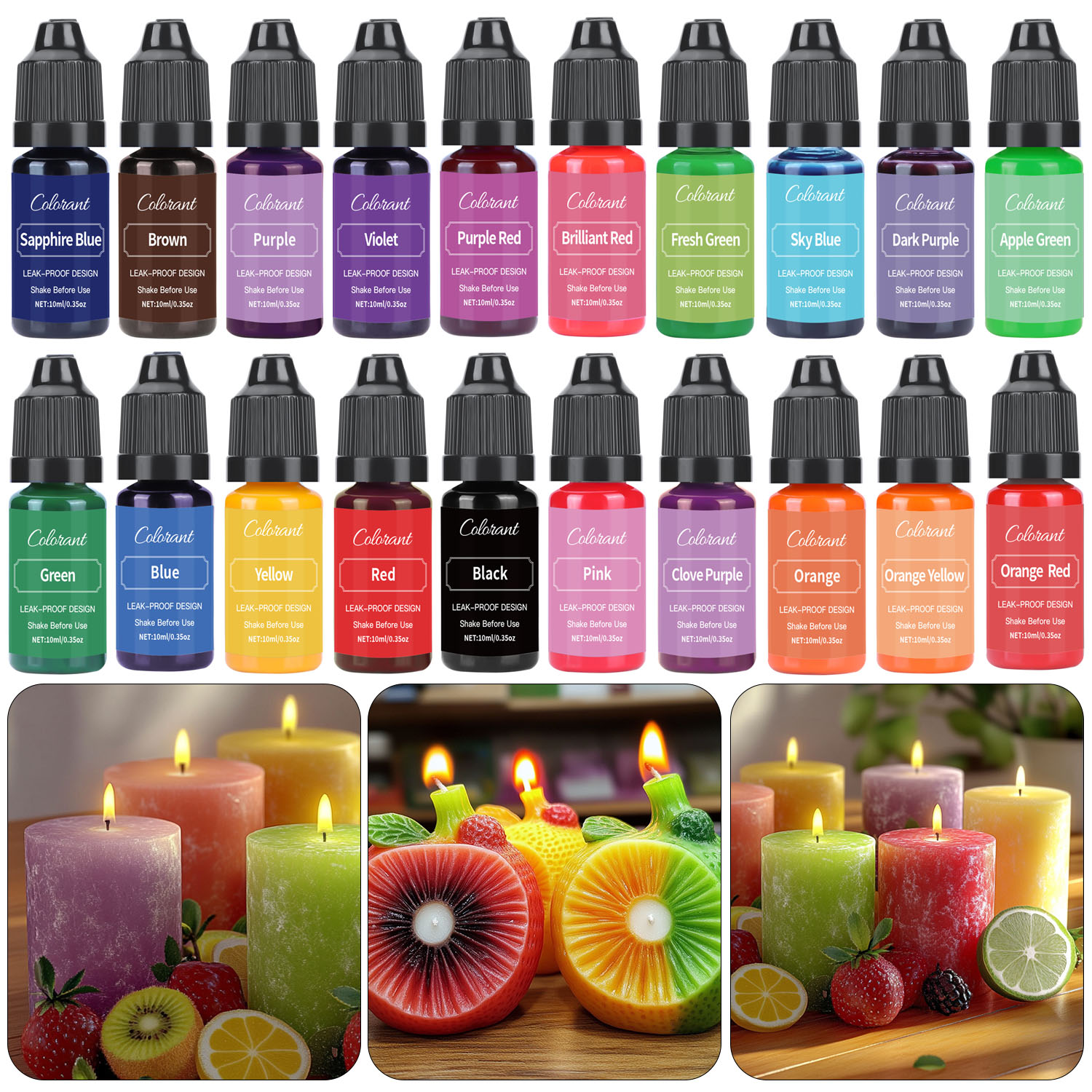 Soap Making Ingredients - Colorant de bougie liquide pour la