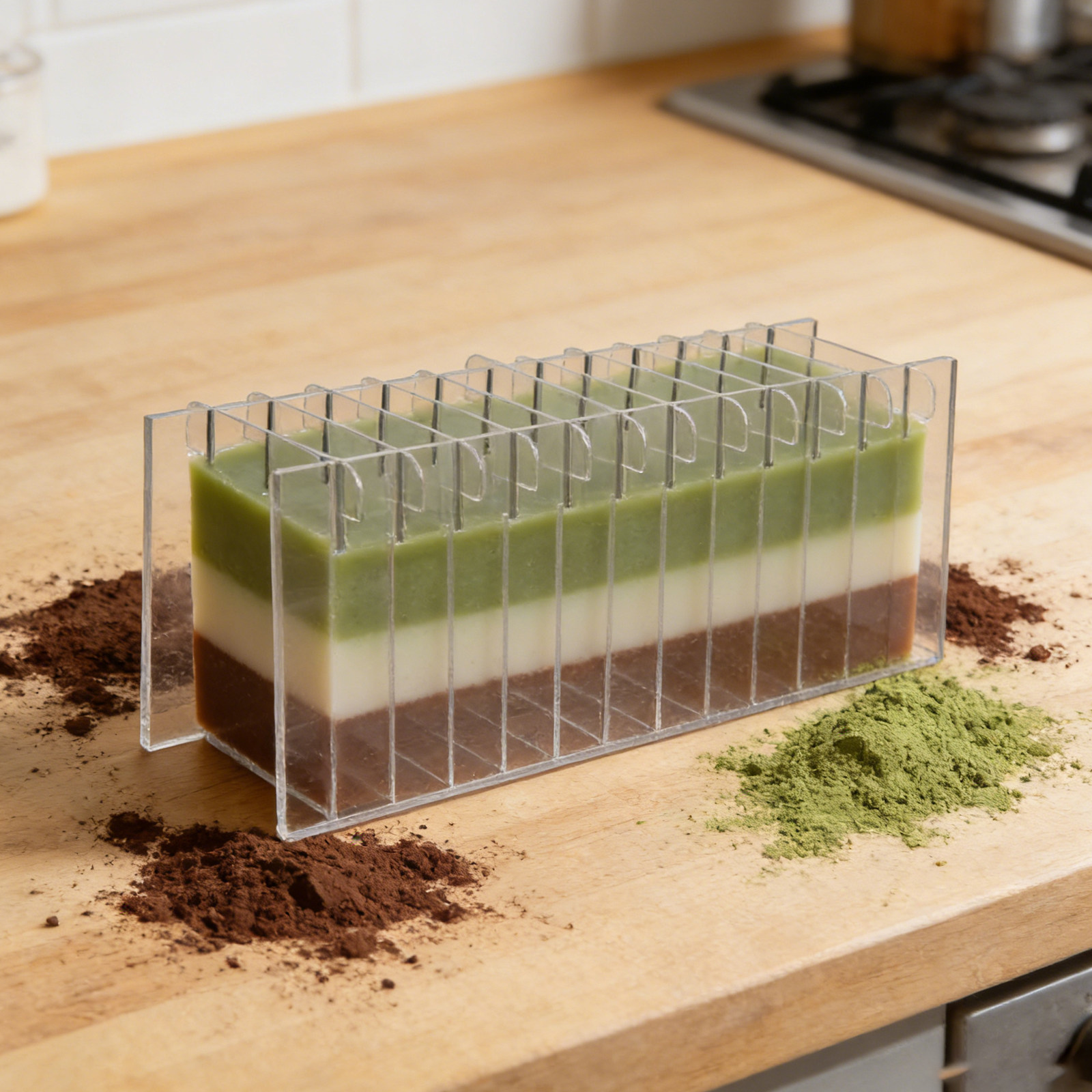 Soap Making Process - Planche de séparation en acrylique pour
