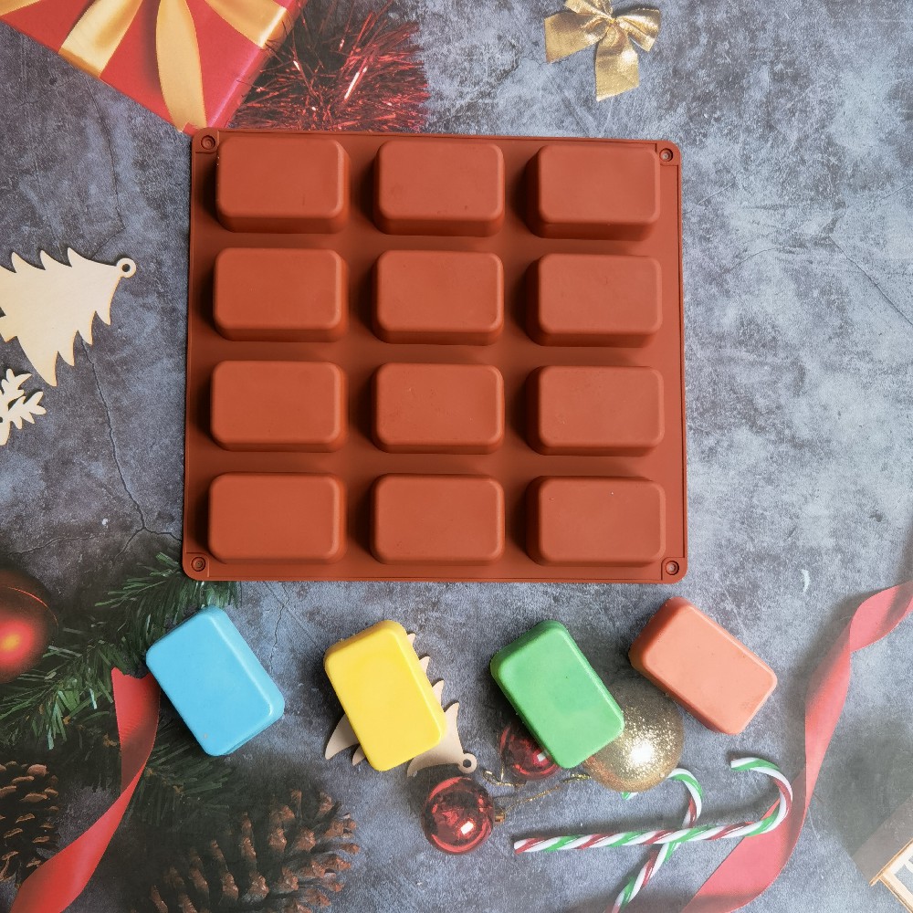 Soap Making Lye - Moule en silicone à 12 cavités