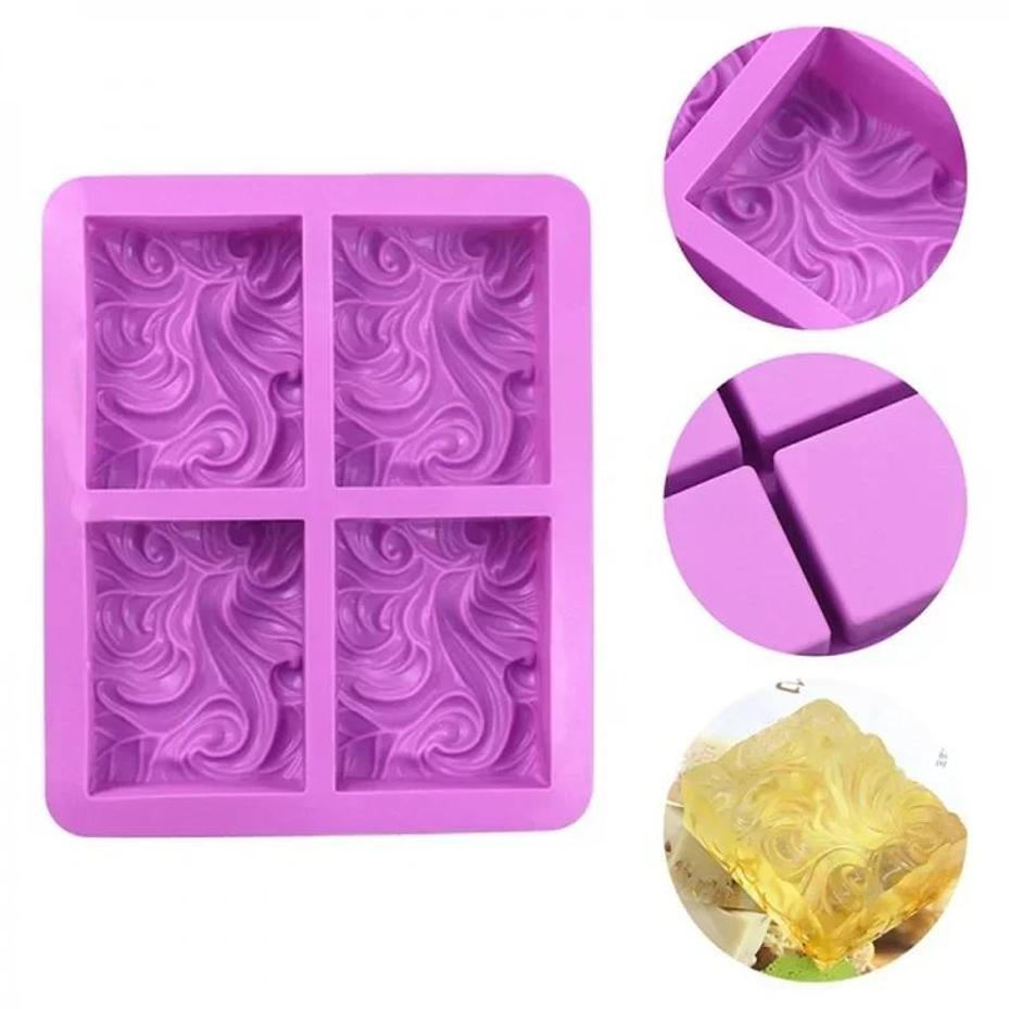 Soap Making Lye - Moule en silicone créatif 4 cavités