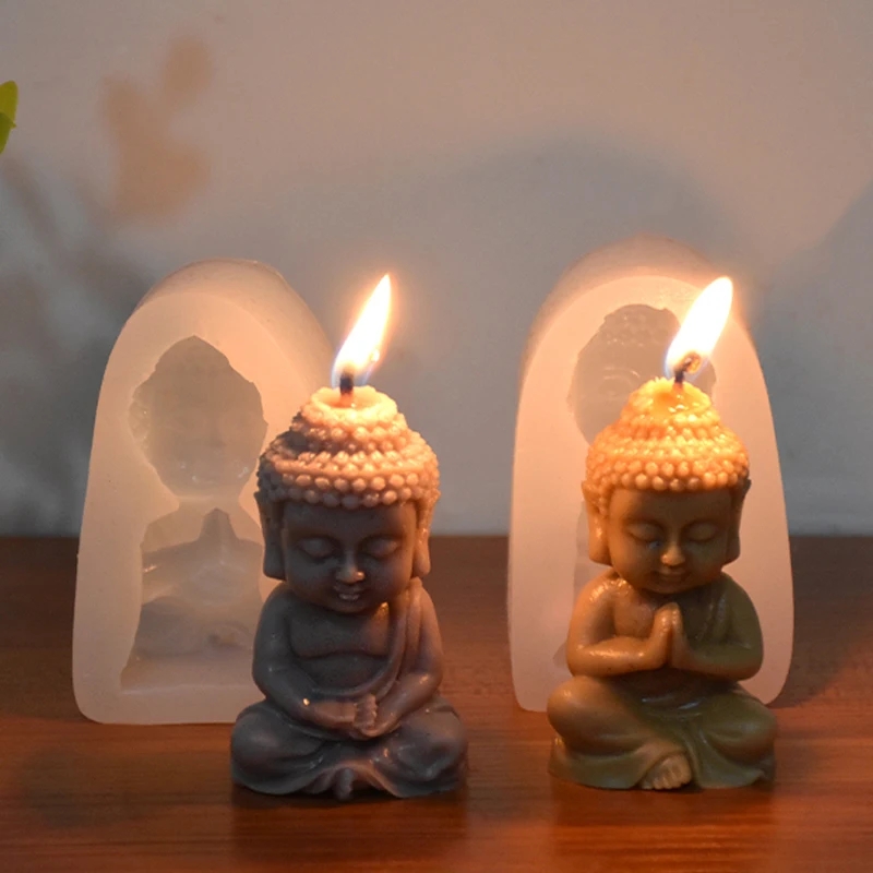 Soap Making Process - Moule à bougie de bouddha 3D