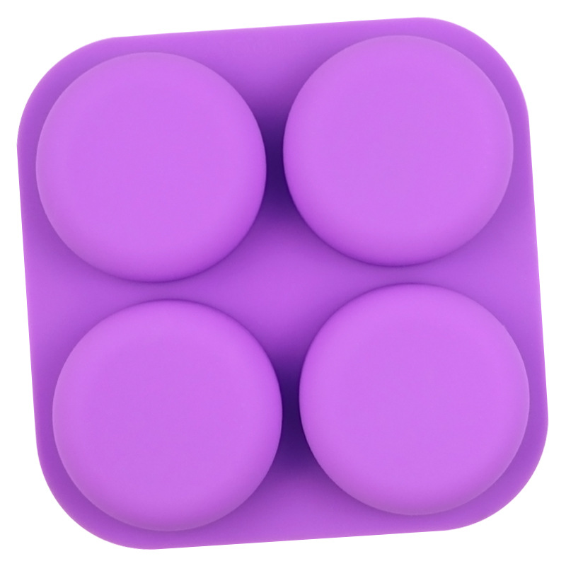 Moule en silicone rond à 4 cav - Soap Making Process avis et prix