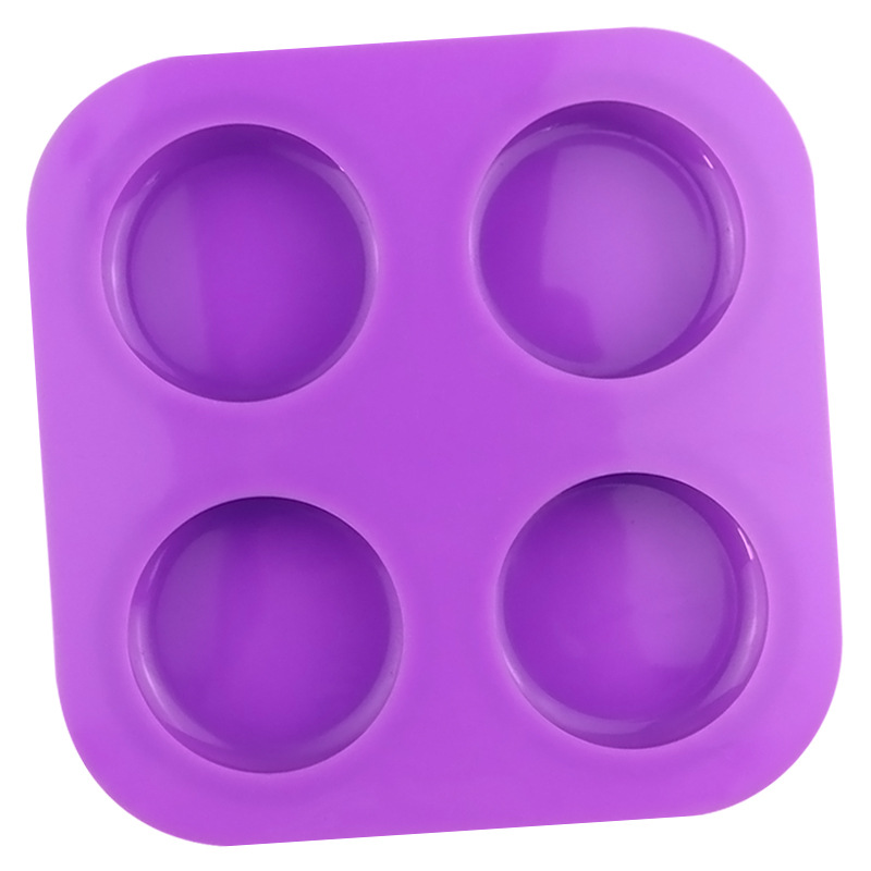 Moule en silicone rond à 4 cav - Soap Making Process avis et prix