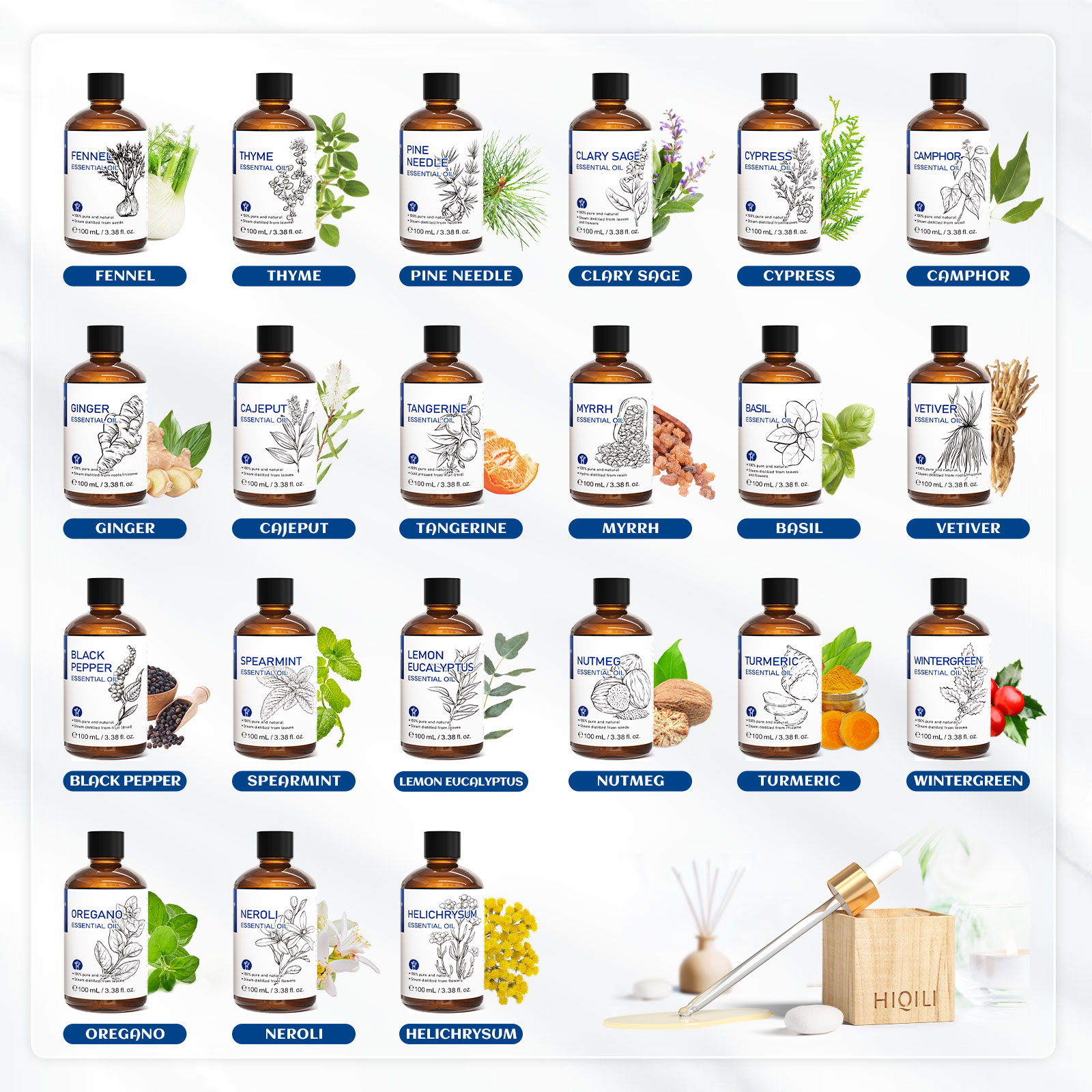 HIQILI Huile essentielle 100%  - Soap Making Ingredients avis et prix